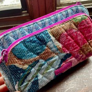Vera Bradley Double Zip Cosmetic Bag